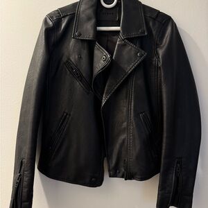 Black Leather Women's Jacket